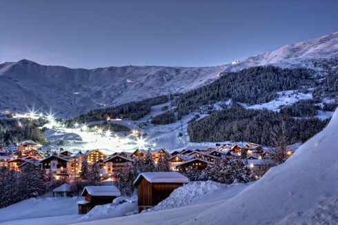 Bergdorf in den Alpen