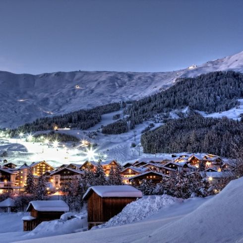Bergdorf in den Alpen