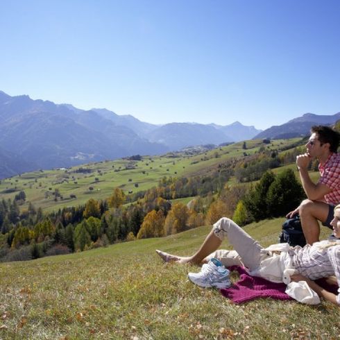 Picknick in den Alpen