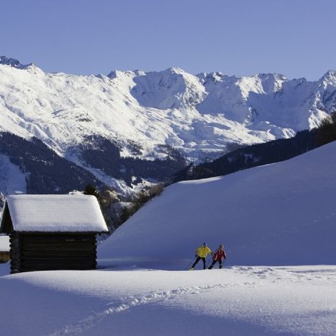 Skihütte im Berg