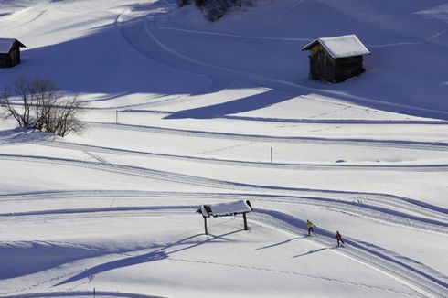neuschnee in Bergen